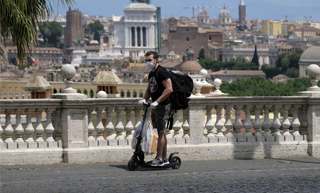 Electric Scooter In Italian